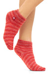 Socken FREIZEIT meliert - 52% Alpaka rot meliert von Apu Kuntur