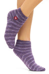 Socken FREIZEIT meliert - 52% Alpaka violett meliert von Apu Kuntur