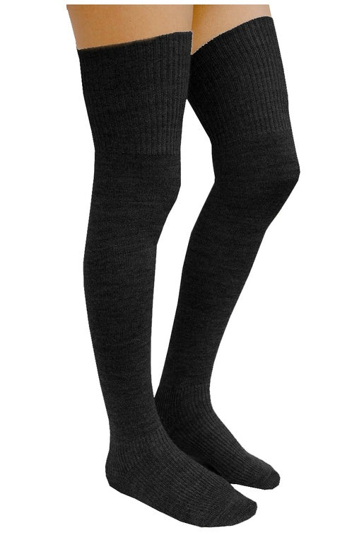 Alpaka Overknee-Strümpfe Socken - 52% Alpaka