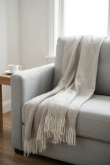 Tagesdecke FISCHGRAT aus 100% Alpaka