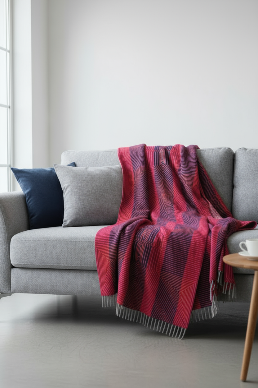 Kuscheldecke ENCASA aus 100% Alpaka