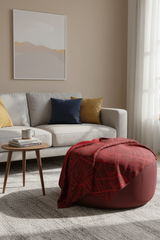 Wolldecke JACQUARD aus 100% Alpaka - extragroß