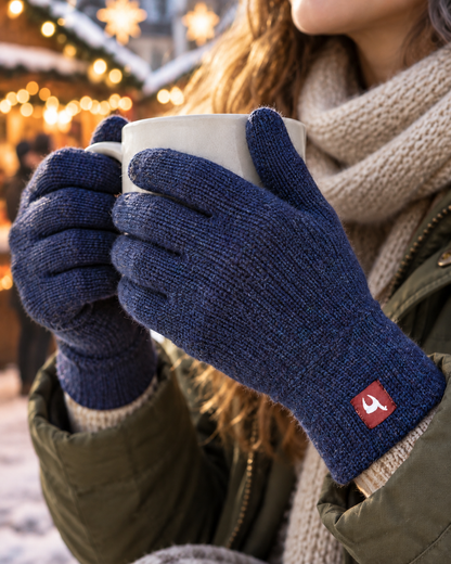 Alpaka Gefütterte Fingerhandschuhe UNI - 100% Alpaka