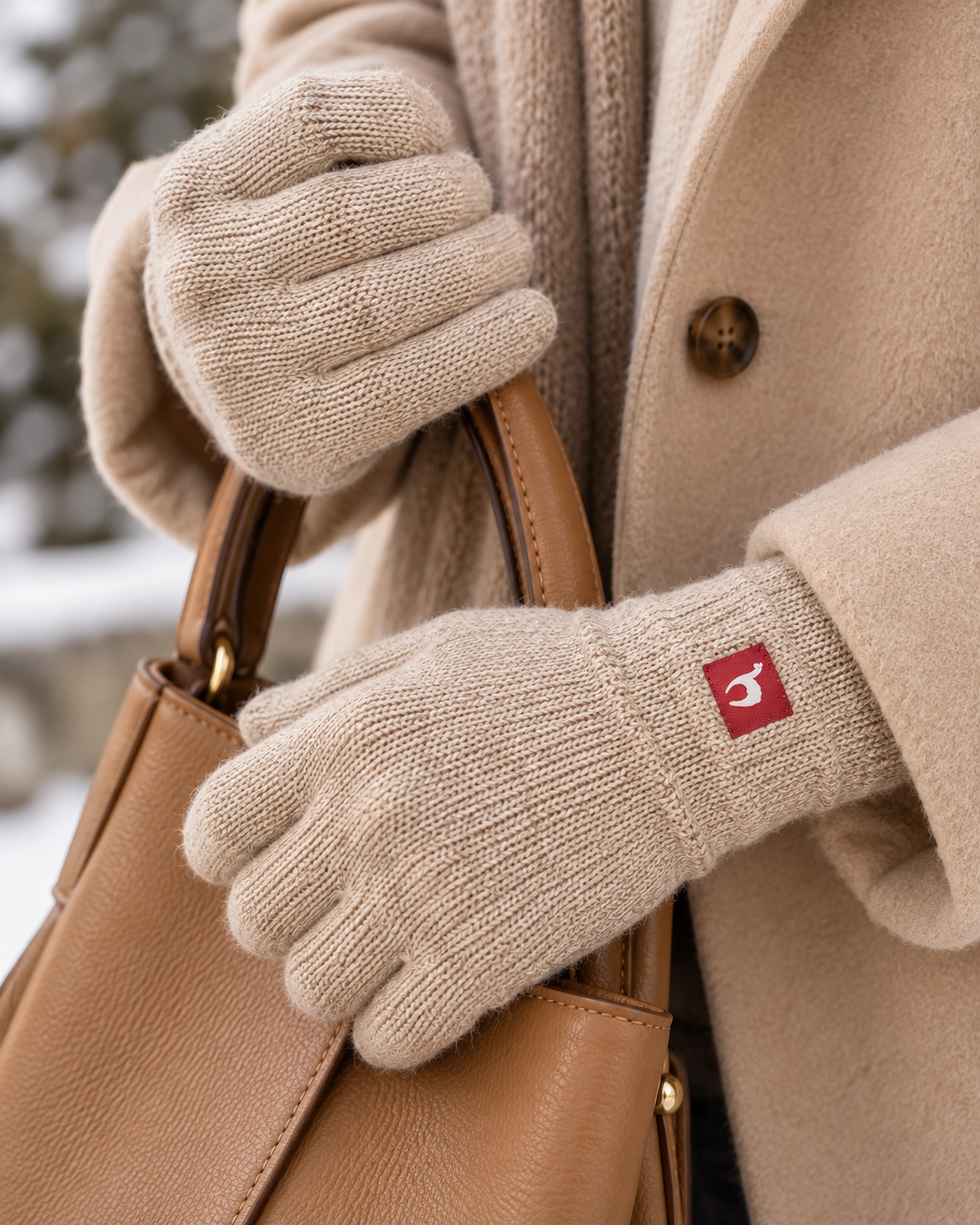 Alpaka Gefütterte Fingerhandschuhe UNI - 100% Alpaka