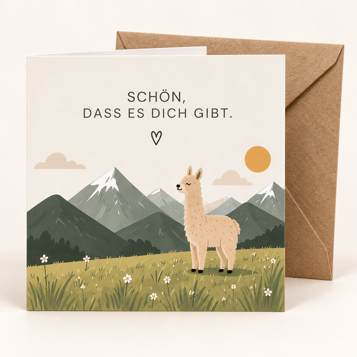 Alpaka-Grußkarten – dein Kartenset selbst zusammenstellen