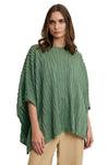 Alpaka Poncho WICHITA mit 70% Alpaka und 30% Seide jungle one-size