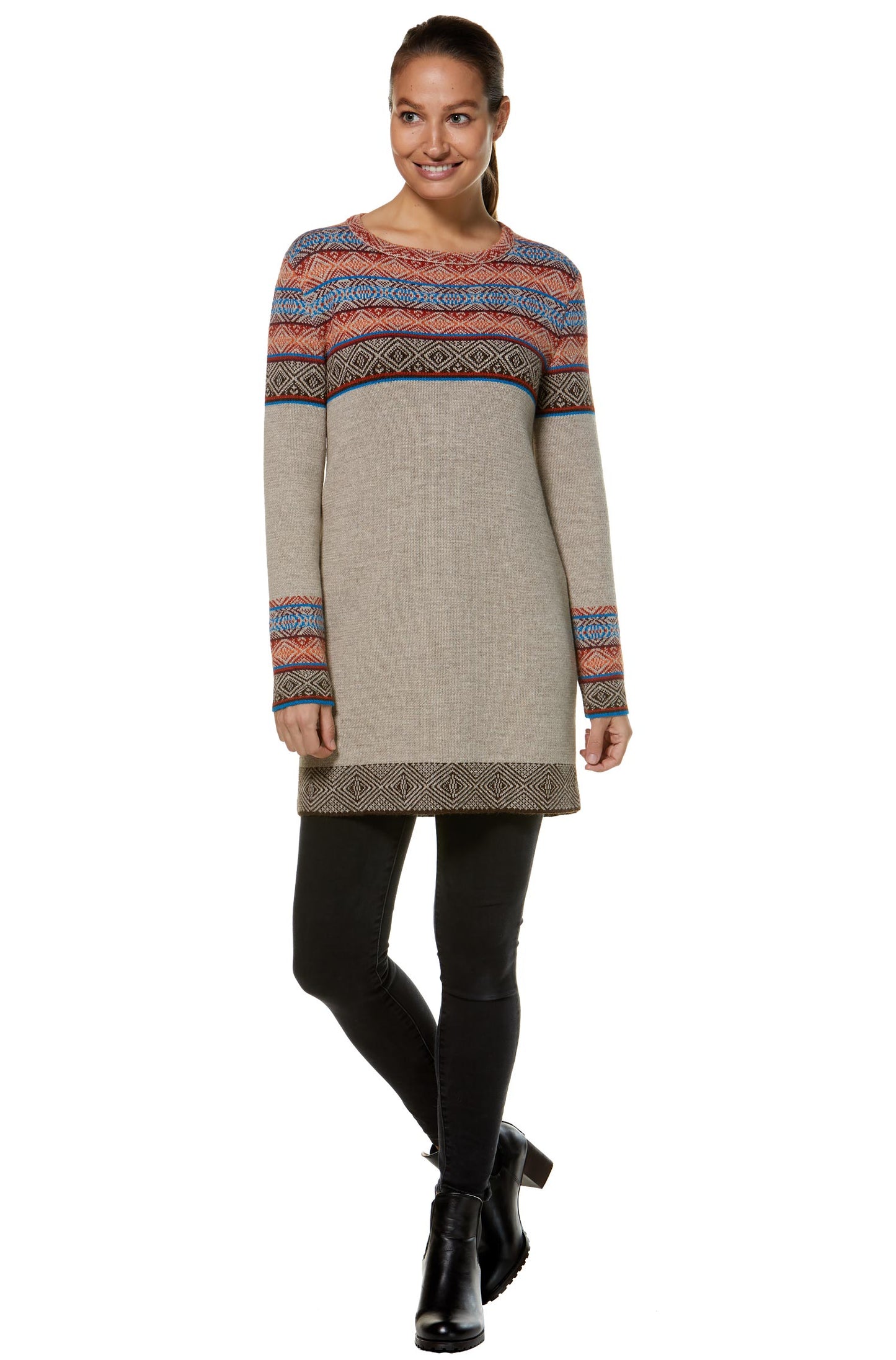 Alpaka Pullover HALEY - 100% Alpaka sand