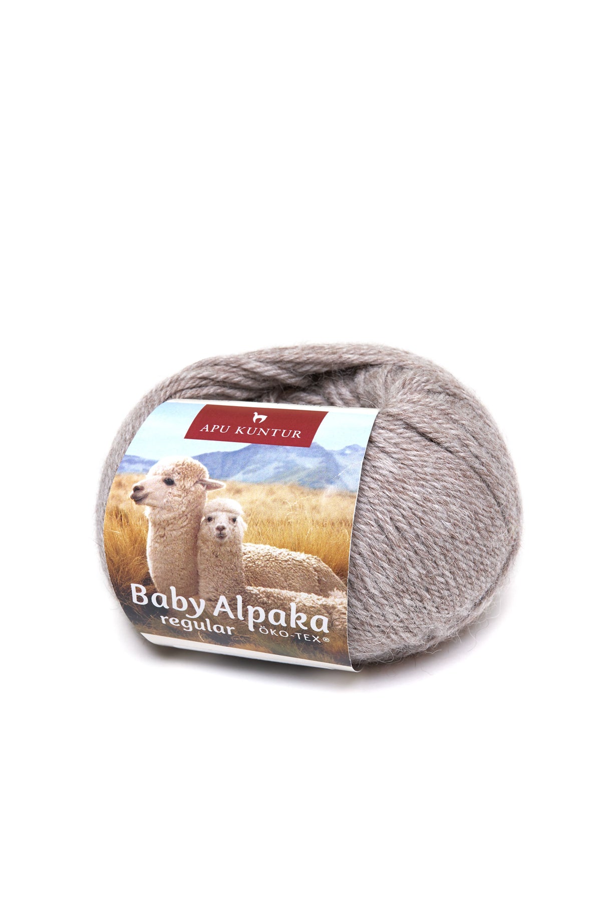 Alpaka Wolle REGULAR | 50g | 100% Baby Alpaka | 36 Farben N-160 Mittelgrau one-size