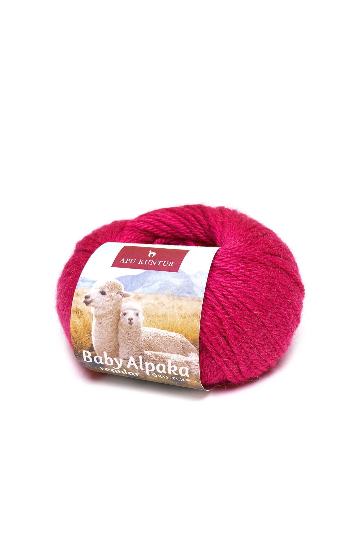 Alpaka Wolle REGULAR | 50g | 100% Baby Alpaka | 36 Farben 33 magenta one-size