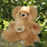 Premium Felltier TEDDYBÄR (20cm) aus 100% Alpaka-Echtfell