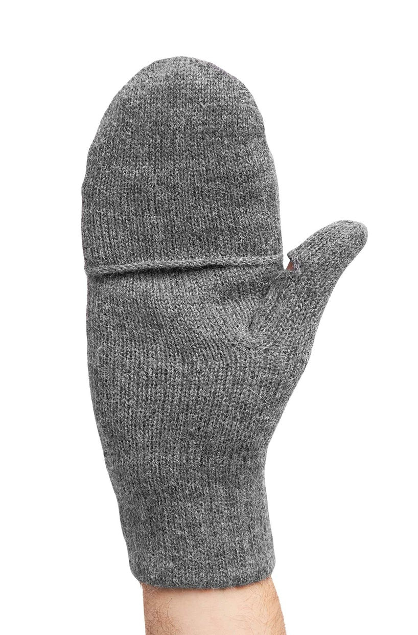 Alpaka Fingerlose Handschuhe KÄNGURU UNI - 100% Alpaka