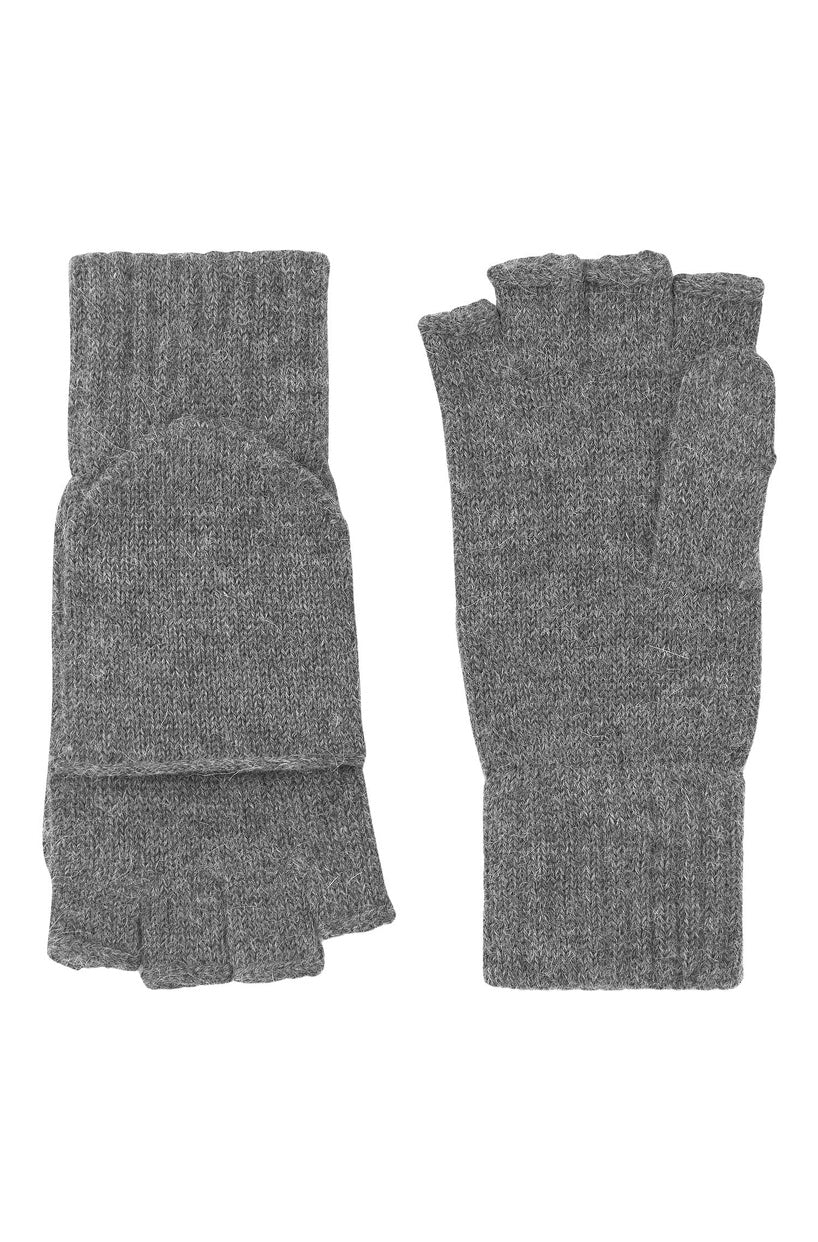 Alpaka Fingerlose Handschuhe KÄNGURU UNI - 100% Alpaka