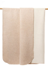 Alpaka Kuschel-Filz-Decke wendbar 200x150cm - limitiert - 3 wunderschöne Farbkombinationen