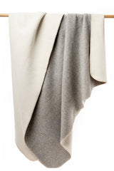 Alpaka Kuschel-Filz-Decke wendbar 200x150cm - limitiert - 3 wunderschöne Farbkombinationen