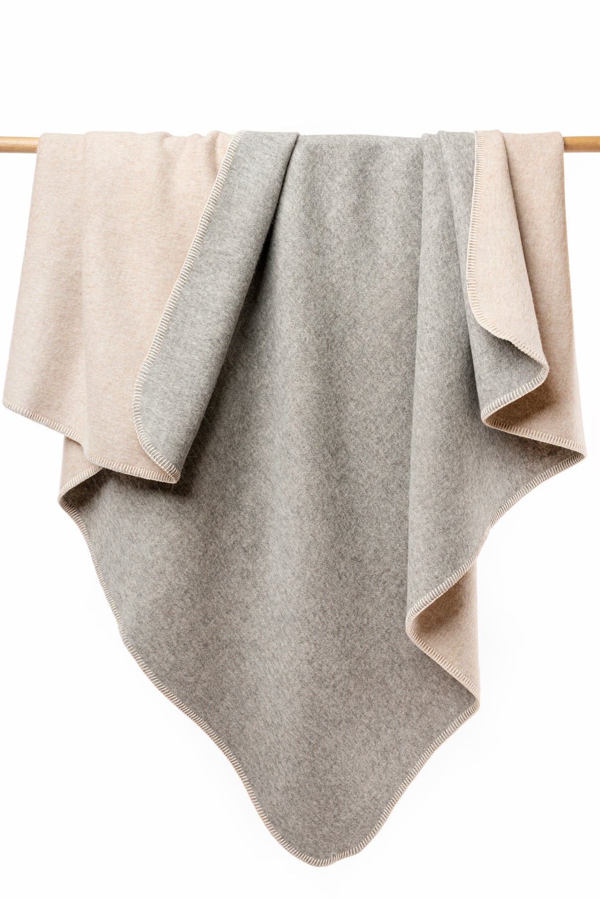 Alpaka Kuschel-Filz-Decke wendbar 200x150cm - limitiert - 3 wunderschöne Farbkombinationen