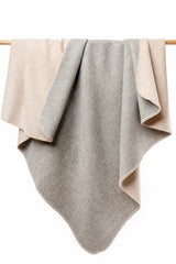 Alpaka Kuschel-Filz-Decke wendbar 200x150cm - limitiert - 3 wunderschöne Farbkombinationen