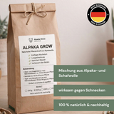 ALPAKA GROW - Natürliche Pflanzenkraft aus Alpakawolle gegen Schnecken
