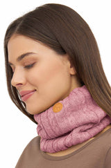 Alpaka Loop-Schal SUAVE aus 100% Alpaka rosa one-size
