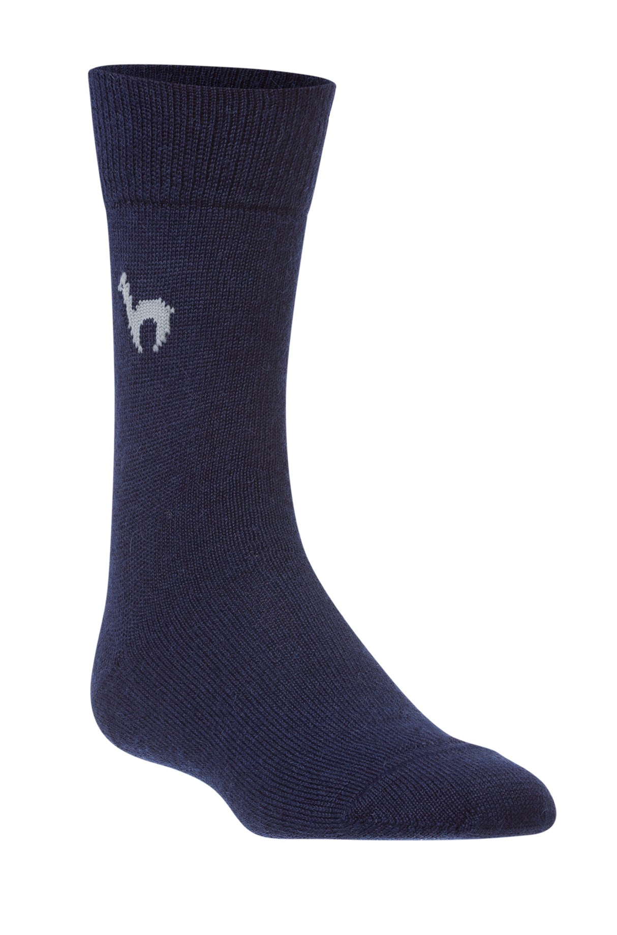 Socken BUSINESS CLASSIC - 52% Alpaka blau Einzelpaar von Apu Kuntur