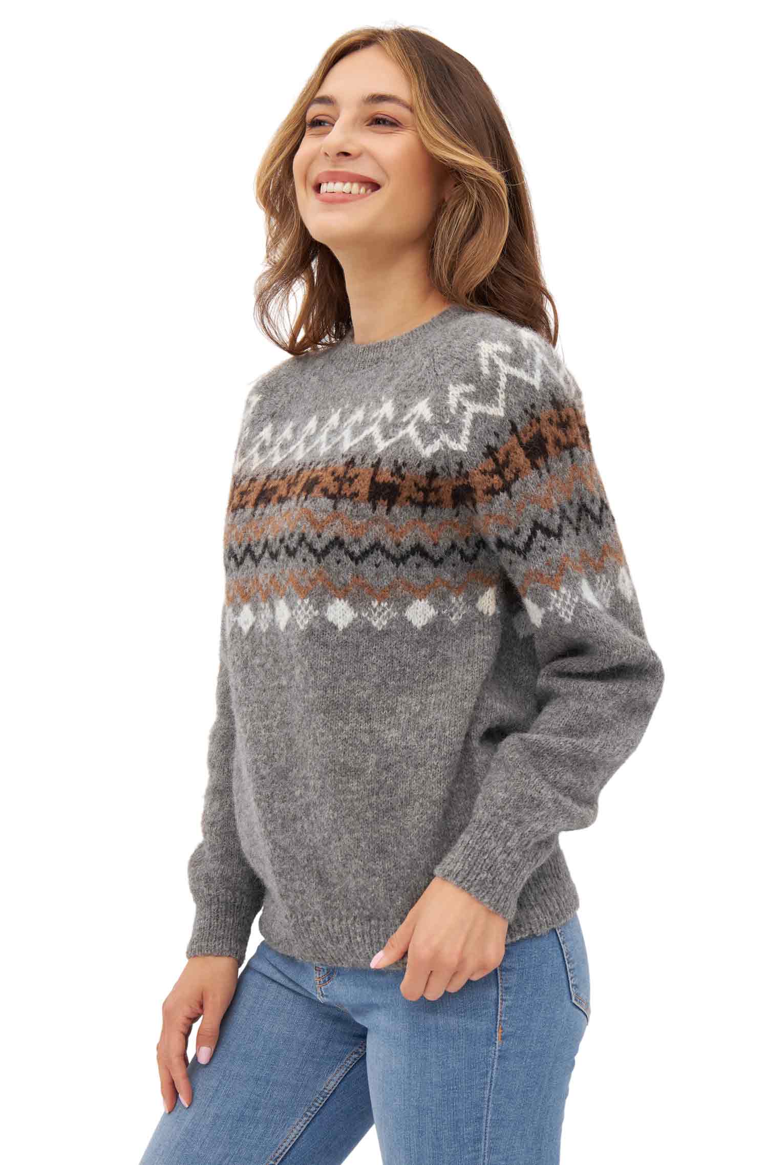 Alpaka Pullover | NATURA | 100 % Alpaka | Naturfarben