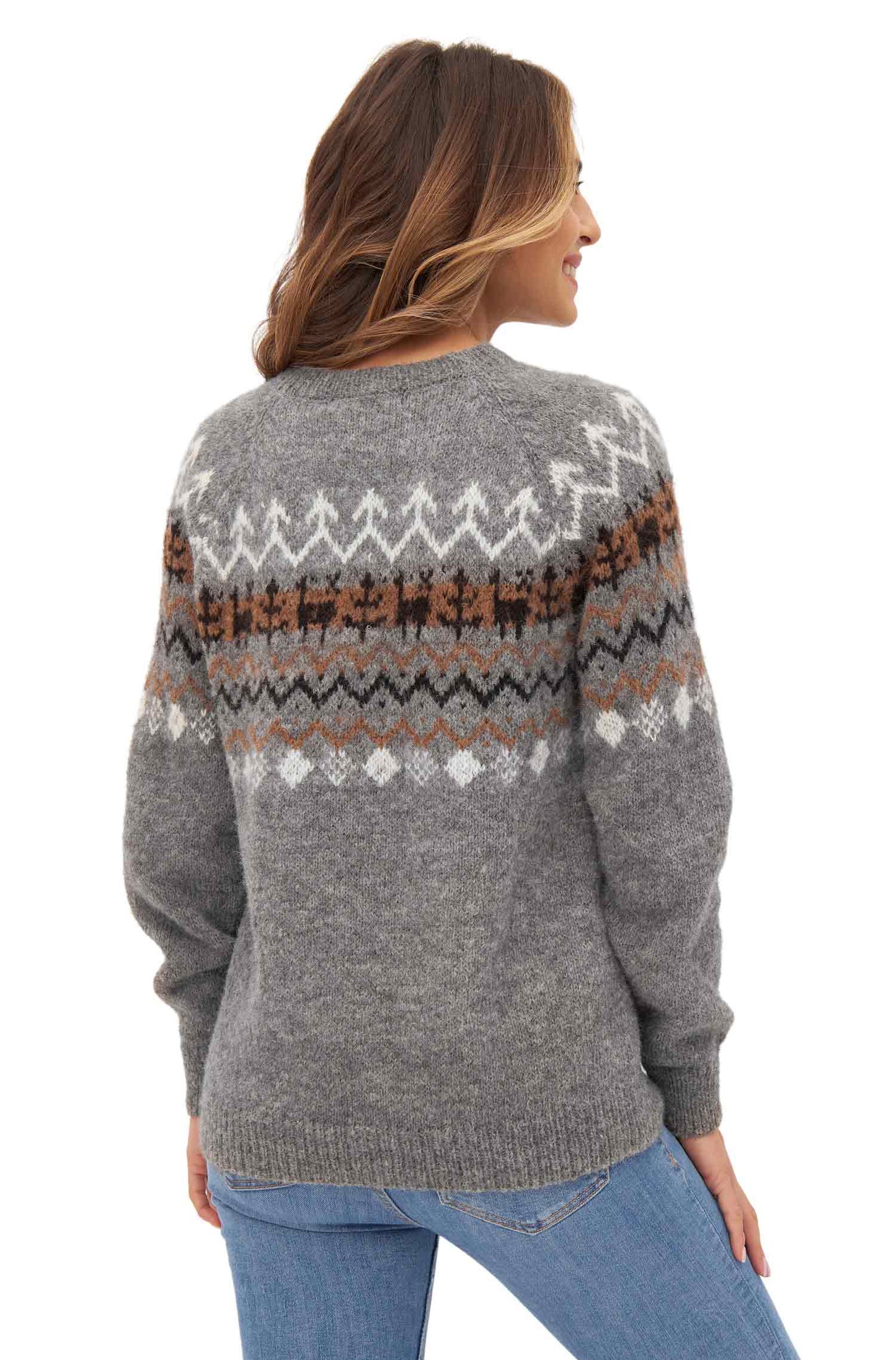 Alpaka Pullover | NATURA | 100 % Alpaka | Naturfarben