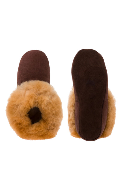 Alpaka Fellpantoffeln - Schafwolle und Alpakafell