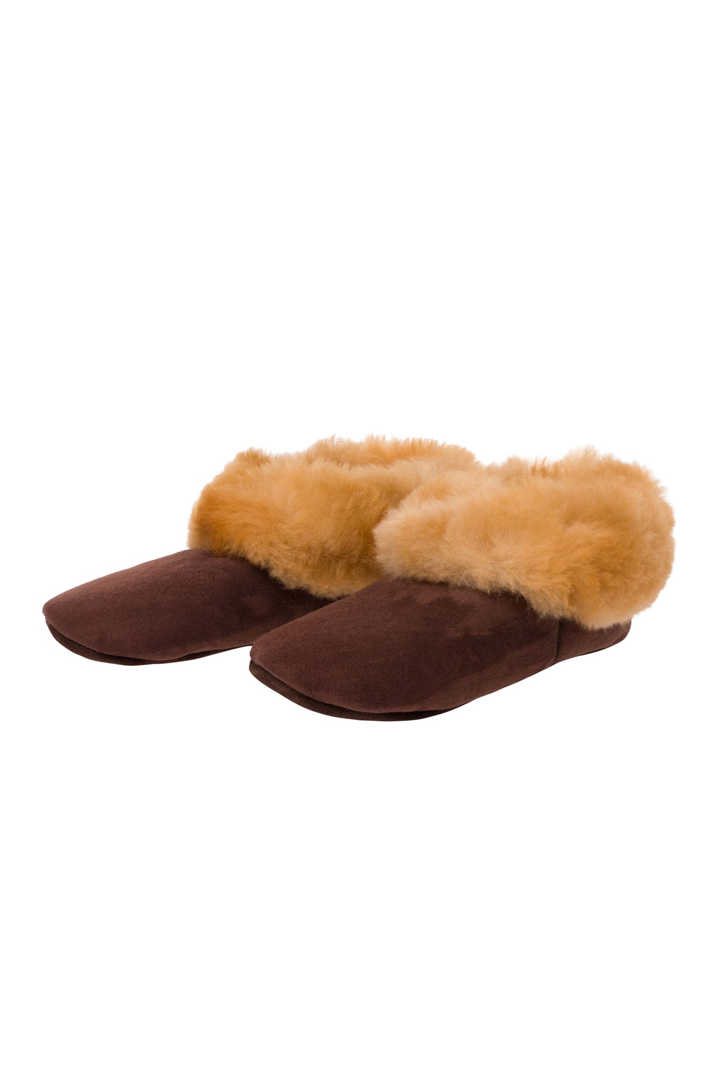 Alpaka Fellpantoffeln - Schafwolle und Alpakafell