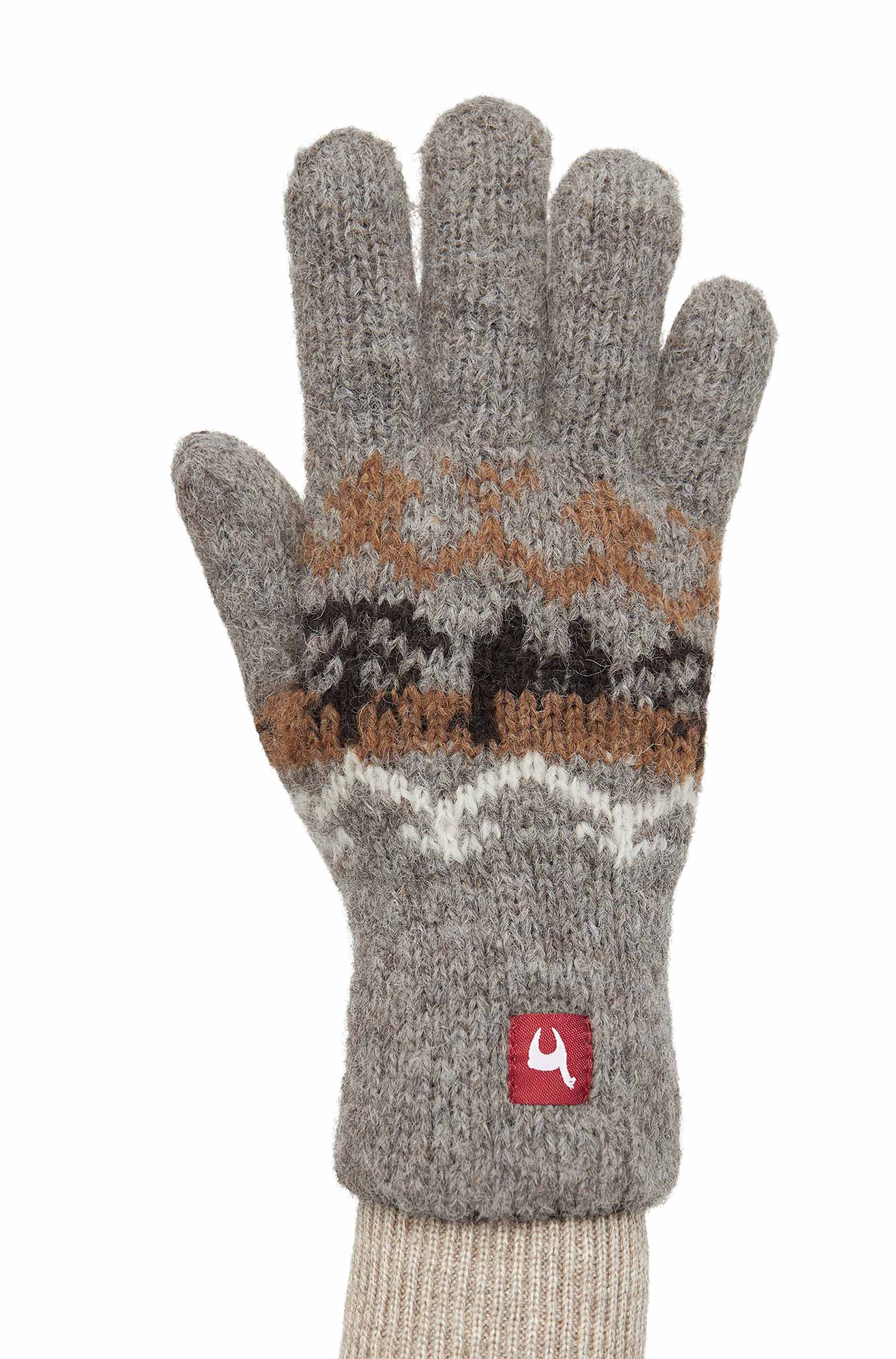 Alpaka Fingerhandschuhe NATURA - 100% Alpaka anthrazit