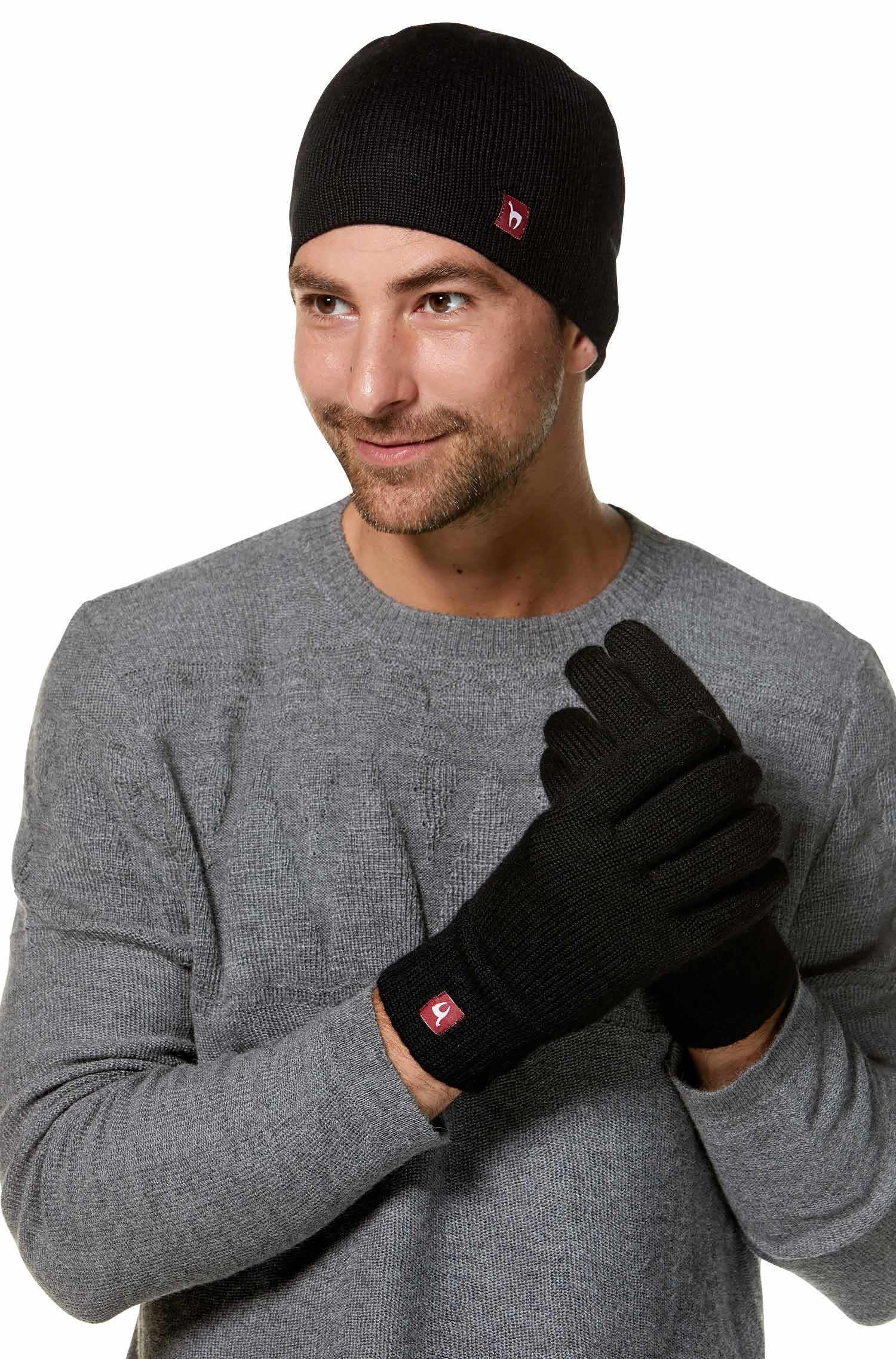 Alpaka Gefütterte Fingerhandschuhe UNI - 100% Alpaka
