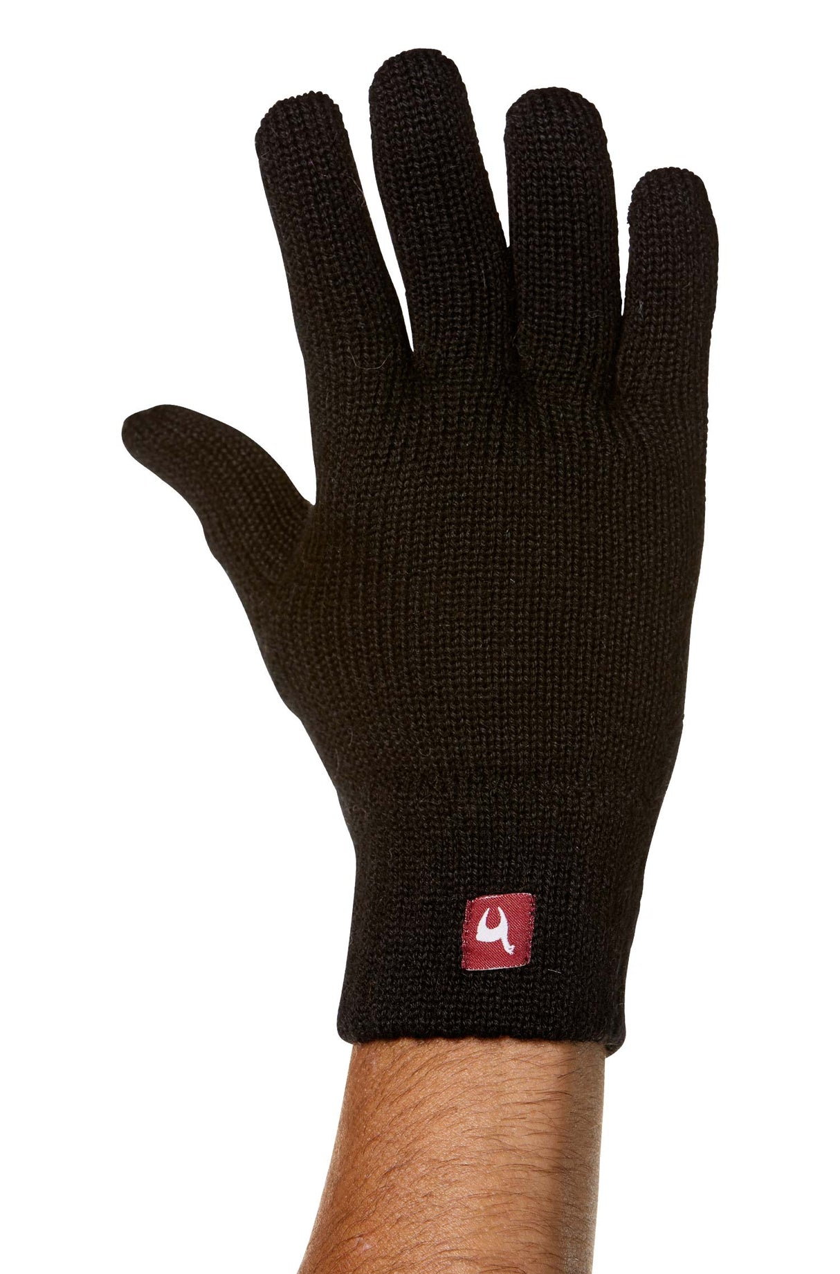 BW Gefütterte Fingerhandschuhe UNI aus 100% Alpaka (Kopie) schwarz