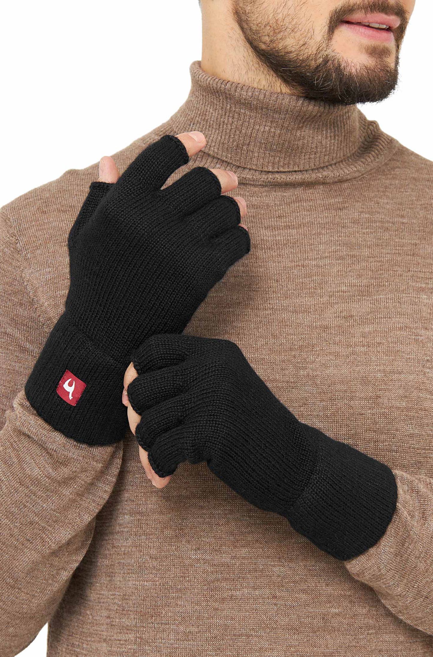 Alpaka Fingerlose Handschuhe UNI- 100% Alpaka