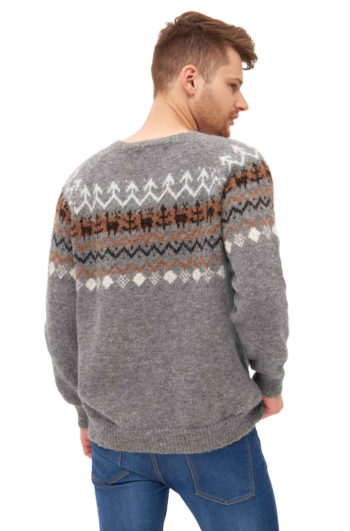 Pullover NATURA aus 100% Alpaka ungefärbt