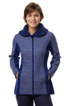 Alpaka Jacke Damen MUJAL ELEGANT mit 60% Alpaka blau