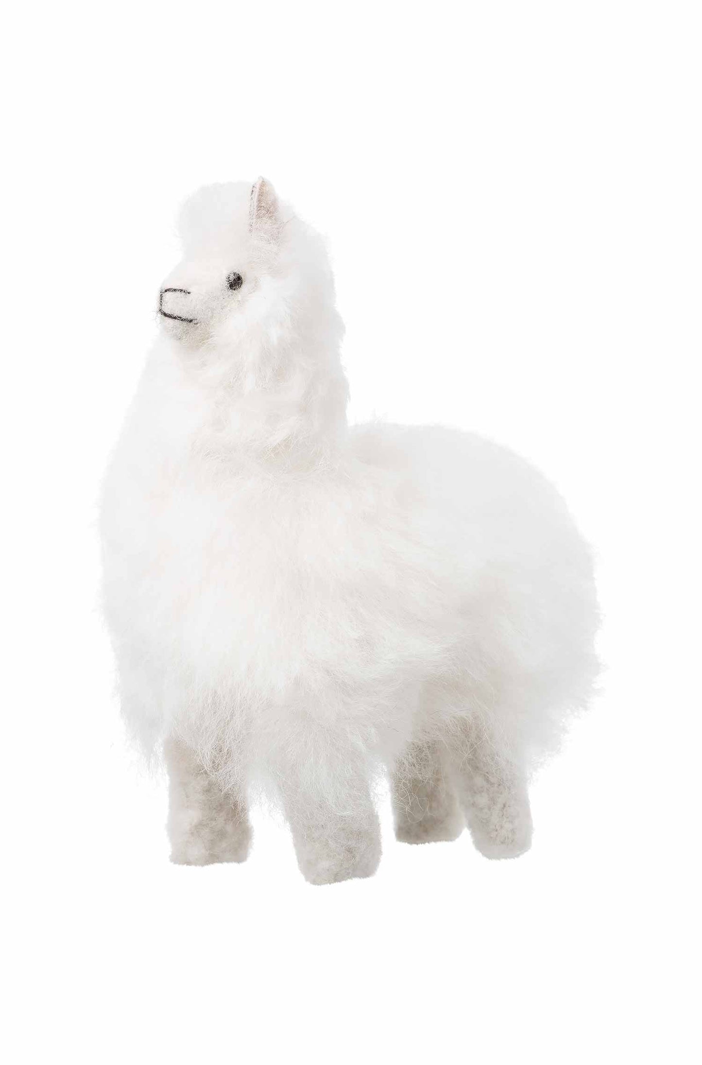 Alpaka Kuscheltier (15cm) weiss 15 cm