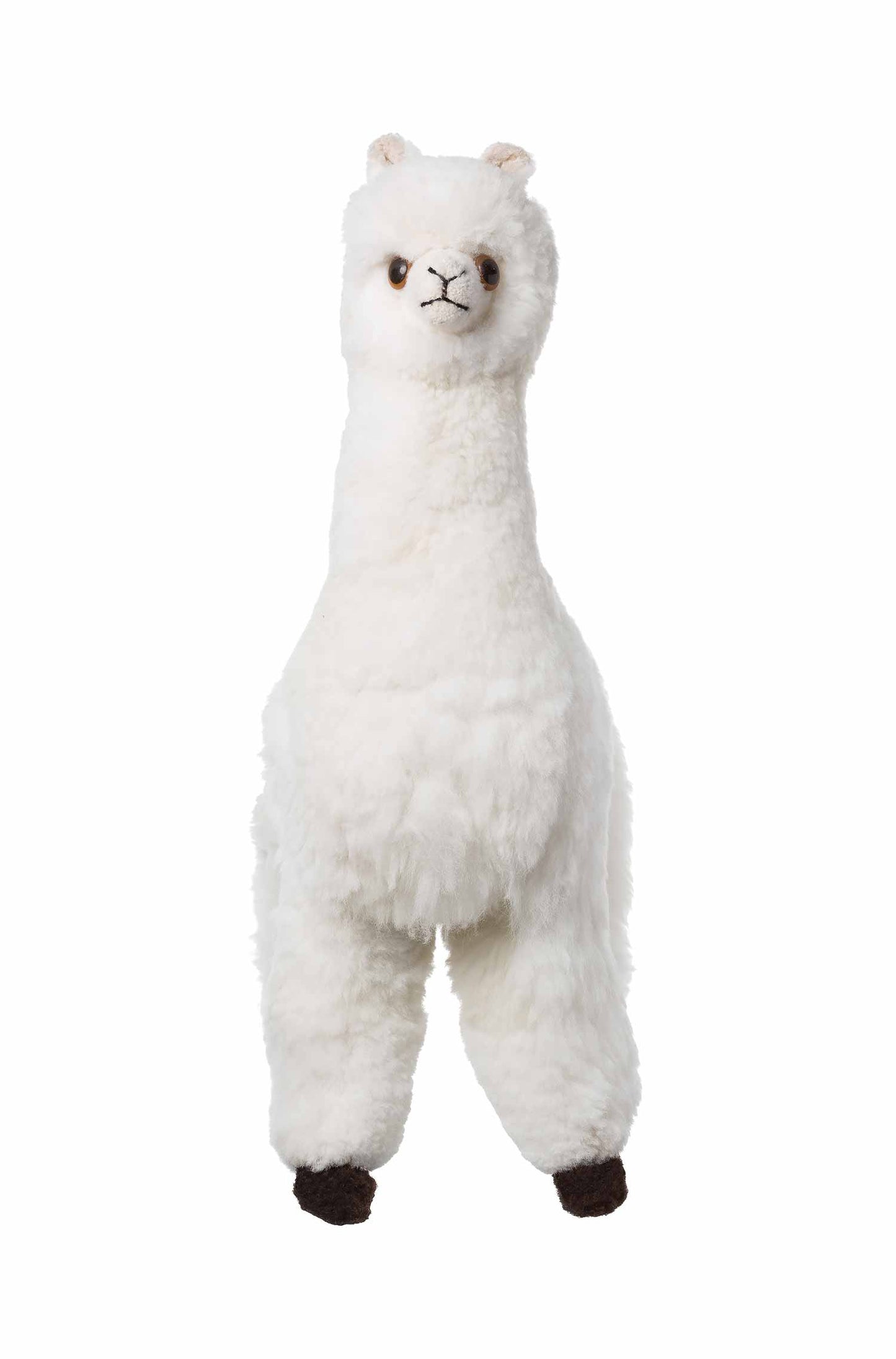 Alpaka Fell Kuscheltier (70cm) weiss 70 cm