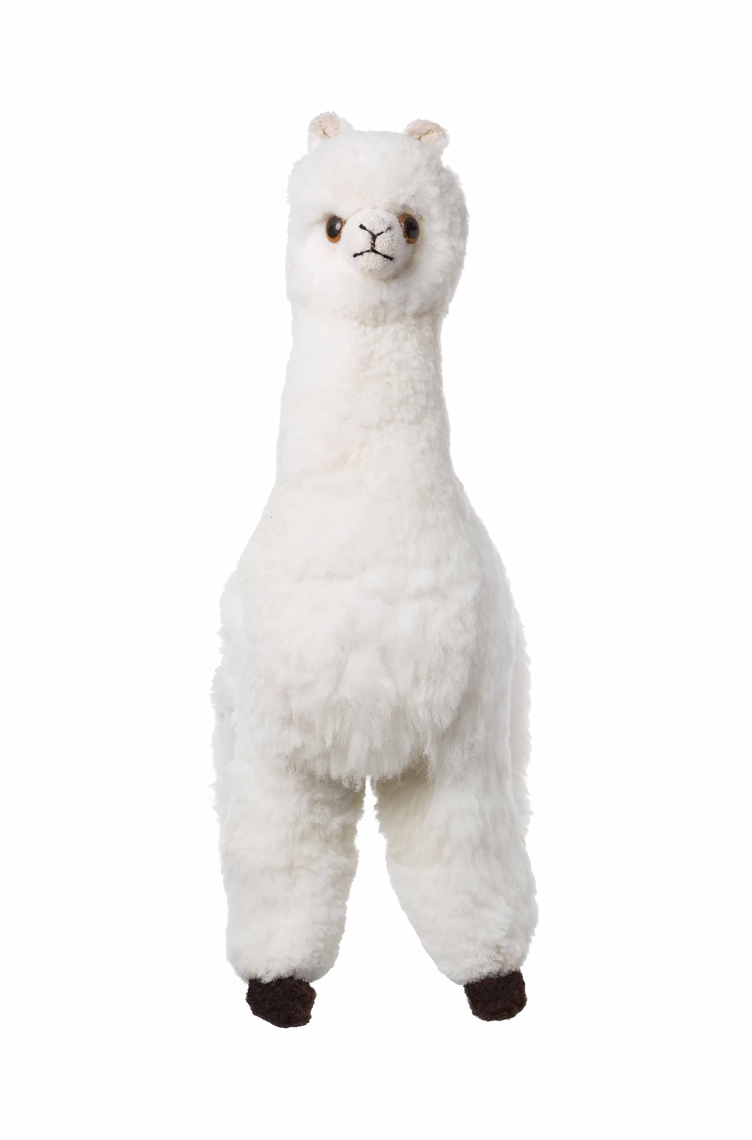 Alpaka Fell Kuscheltier (70cm) weiss 70 cm