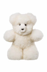 Alpaka Kuscheltier TEDDY (50cm) aus 100% Alpaka Fell weiss 50 cm