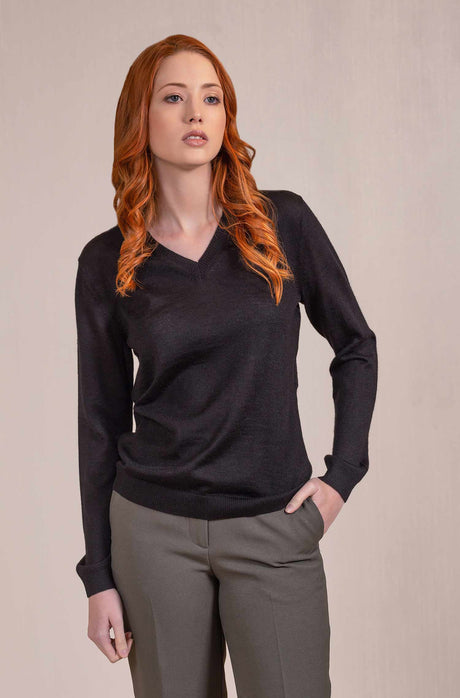 Pullover ALICIA aus 100% Alpaka black