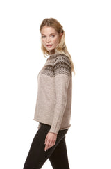 Pullover ANDEN aus 100% Alpaka - sand