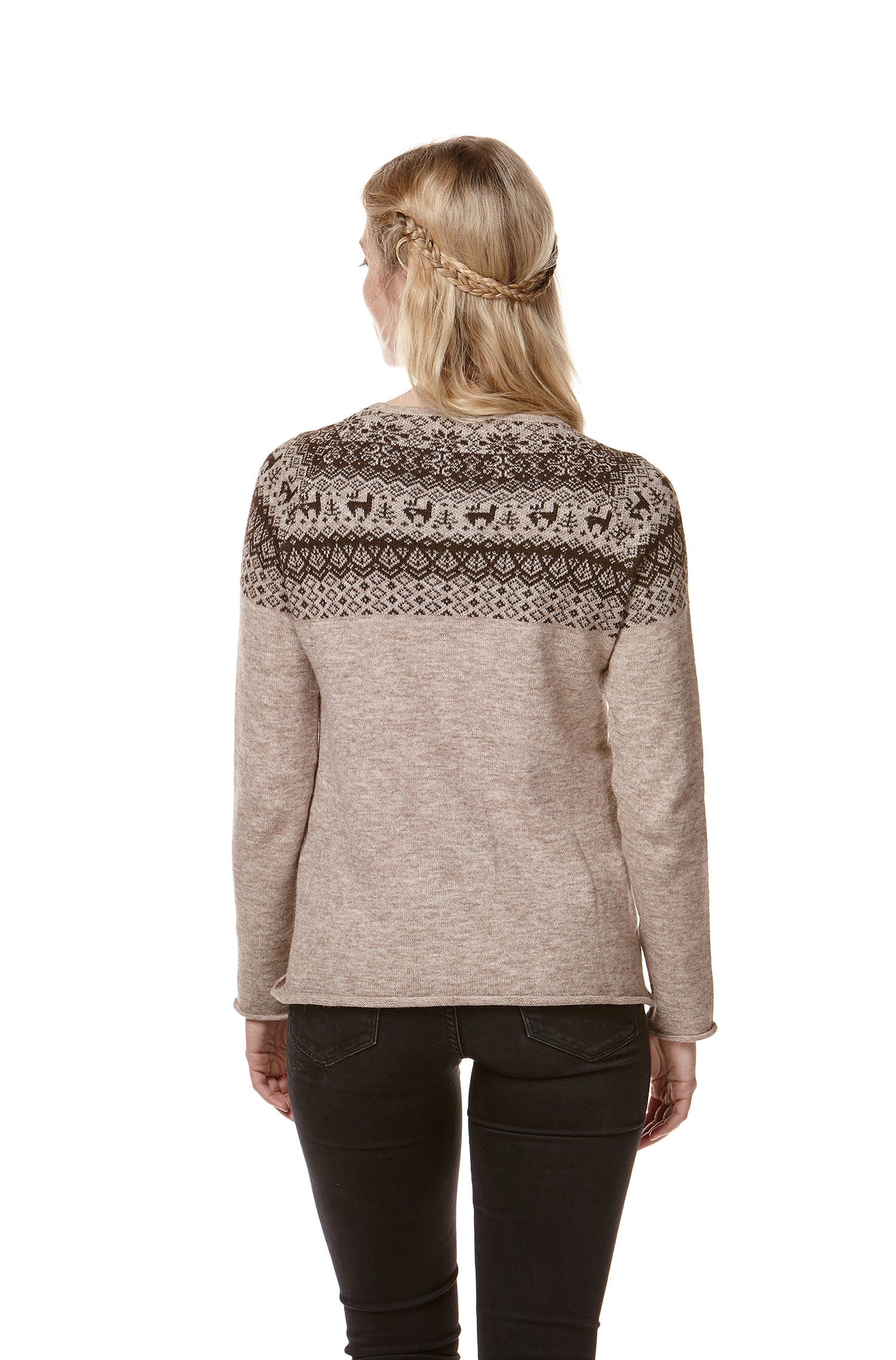 Pullover ANDEN aus 100% Alpaka - sand