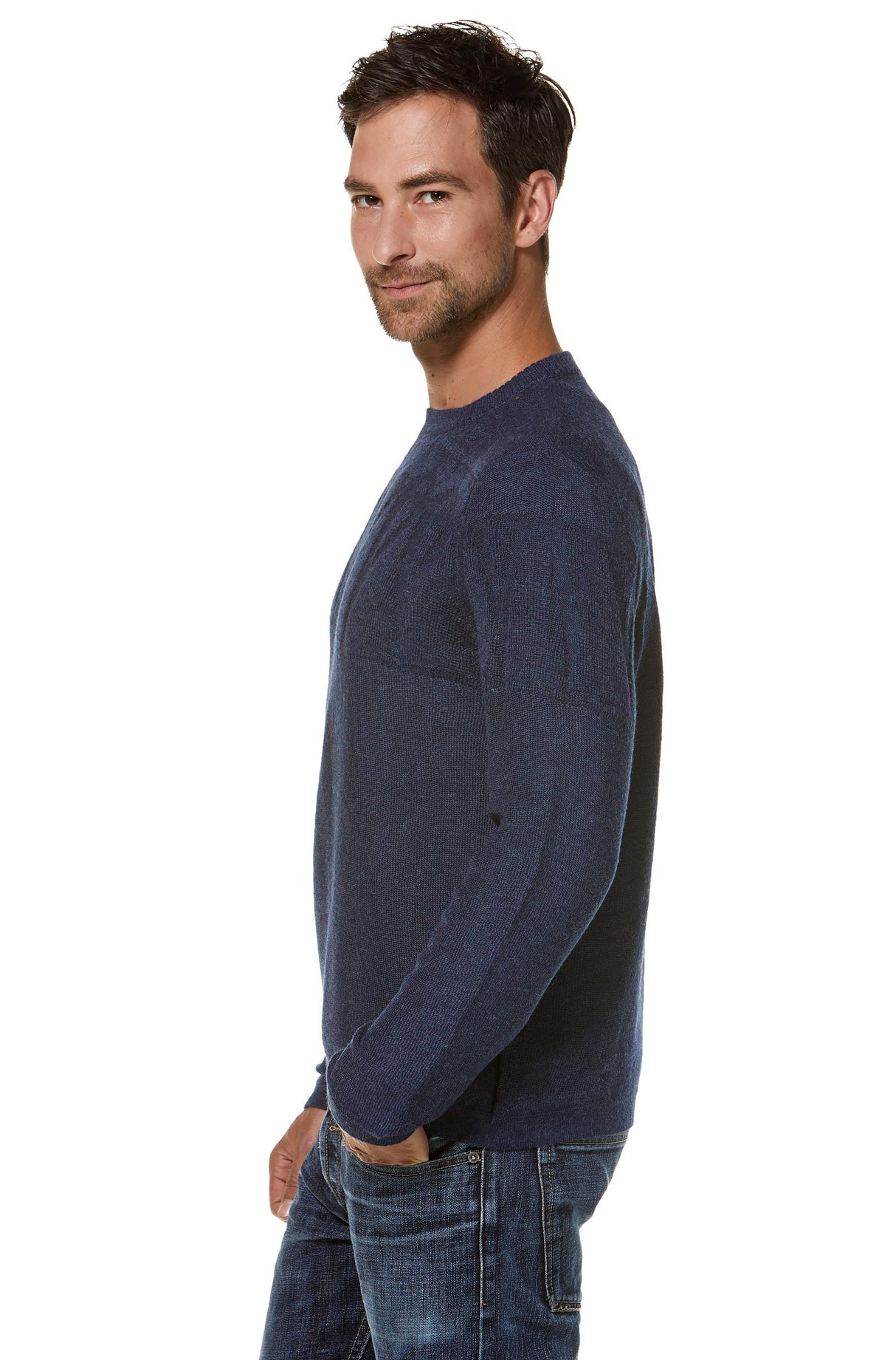 Pullover HUGO aus 100% Alpaka blau