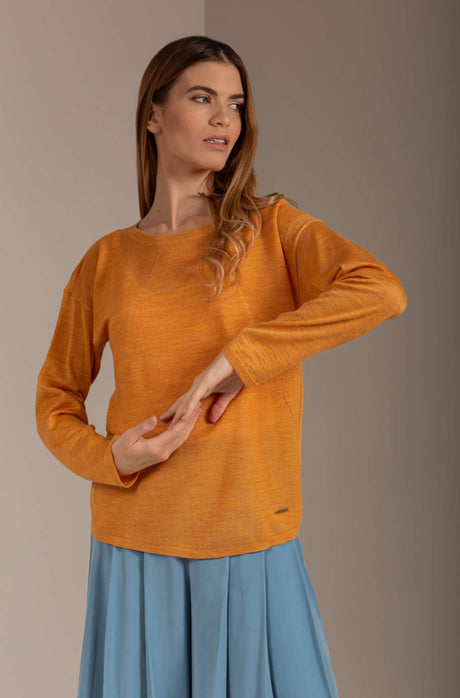 Damen Pullover UTOPIA aus 70% Alpaka und 30% Seide pepita