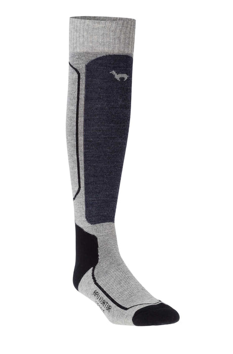 Alpaka Premium SKI- & SPORTSOCKEN - 70% Alpaka grau