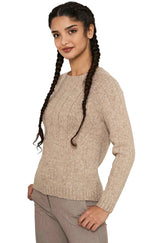 Rundhals Pullover MOANA aus 60% Alpaka und 30% Merino