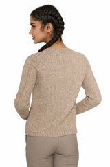 Rundhals Pullover MOANA aus 60% Alpaka und 30% Merino