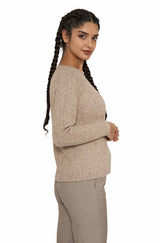 Rundhals Pullover MOANA aus 60% Alpaka und 30% Merino