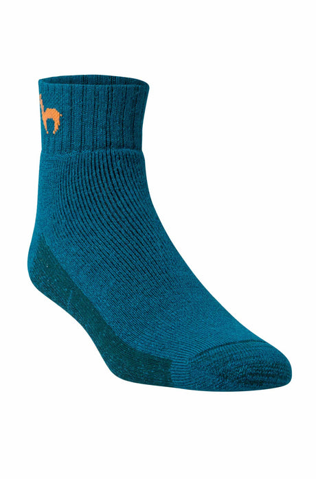 ABS Haus-Socken rutschfest - 52% Alpaka petrol