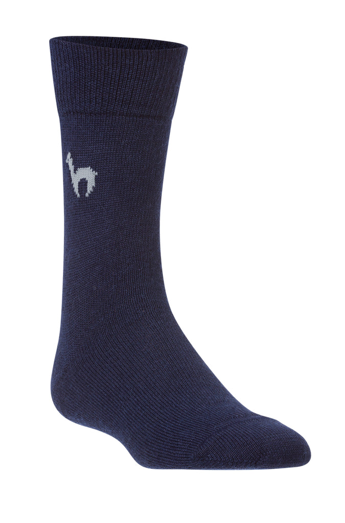 Alpaka Socken BUSINESS klassisch blau