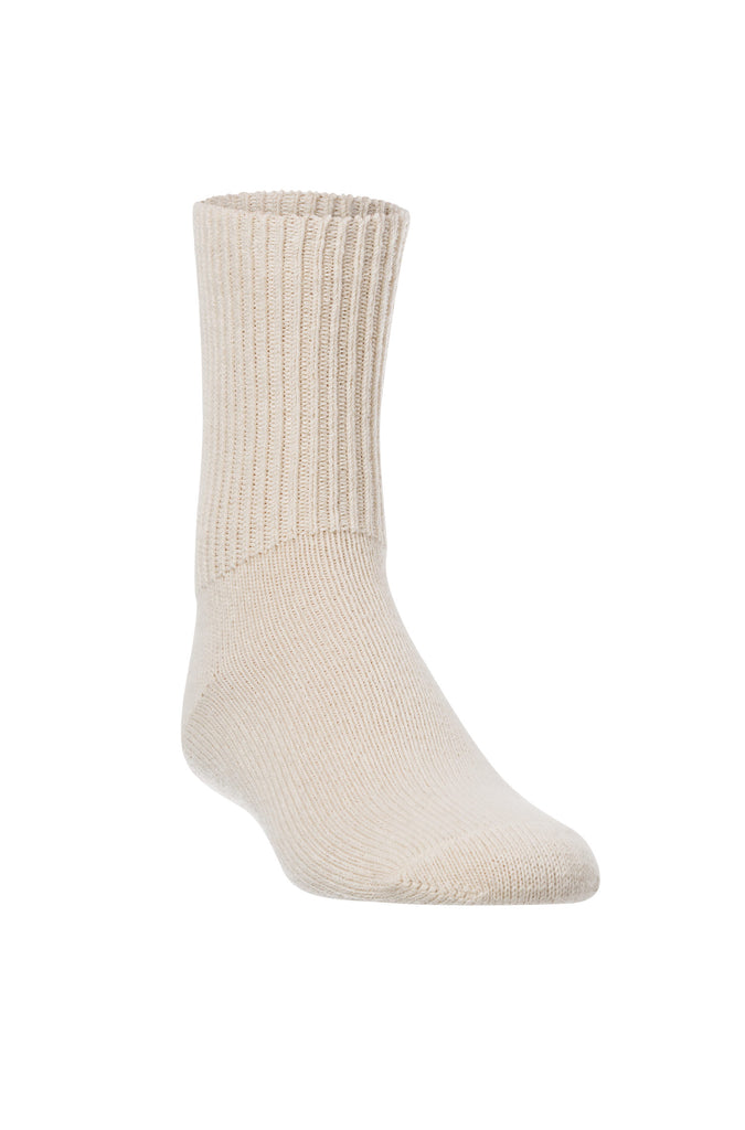 Alpaka Socken Kinder (Gr. 30-35) wollweiß