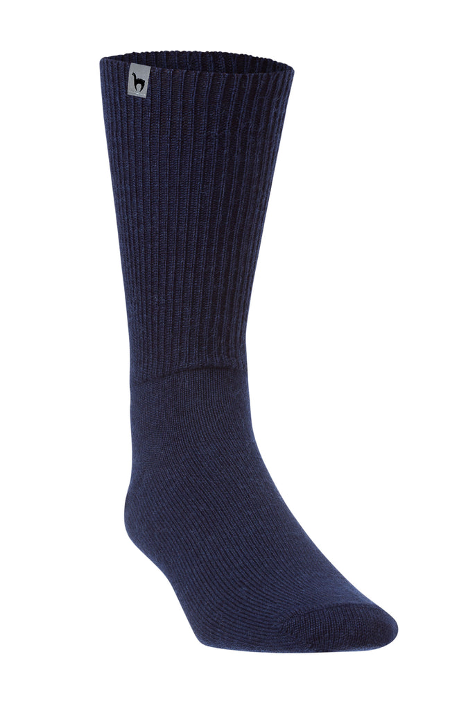 Freizeit Alpaka Socken SOFT blau